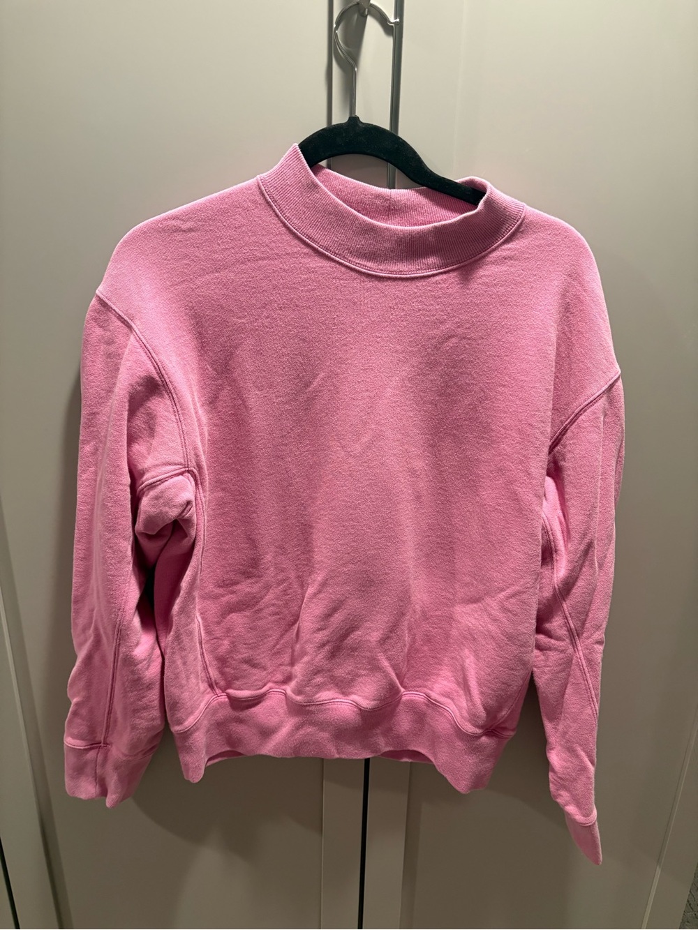 Uniqlo Pink Mock Neck Sweatshirt